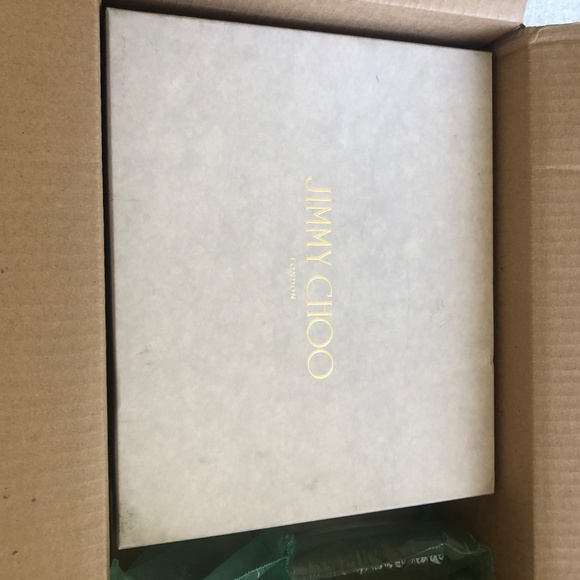 NEW - Jimmy Choo Lang Heels Sandals Black - Picture 7 of 9